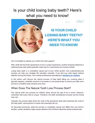 Is your child losing baby teeth_ Here’s what you need to know!