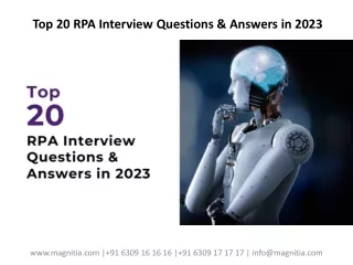 Top 20 RPA Interview Questions & Answers in 2023