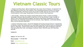 Vietnam Classic Tours