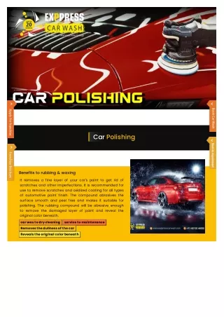 Car Polishing like a professional