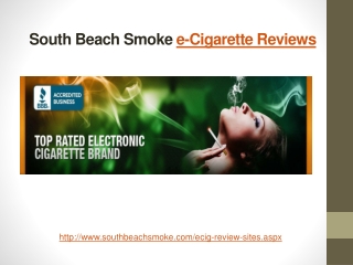 South Beach Smoke - e-Cigarette Reviews