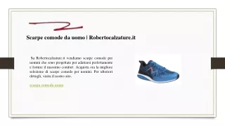 Scarpe comode da uomo  Robertocalzature.it