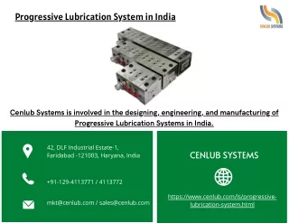 Top Progressive Lubrication System in India