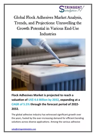 Global Flock Adhesives Market