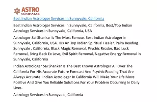 Best Astrologer in sunnyvalve california