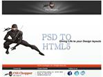 PSD to HTML5 Conversion By CSS Chopper in India