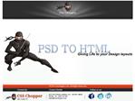 PSD to HTML Conversion By CSS Chopper in India
