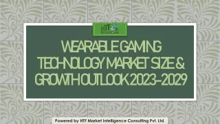 Wearable Gaming Technology Market Size & Growth Outlook 2023-2029