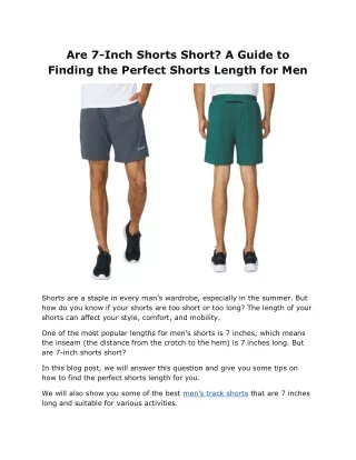 men's track shorts
