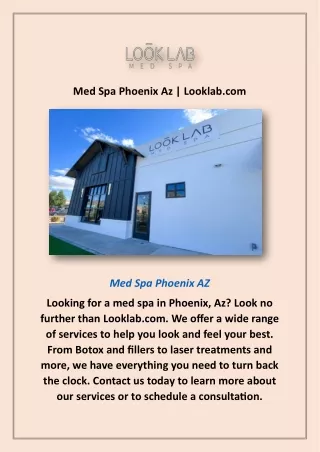 Med Spa Phoenix Az | Looklab.com