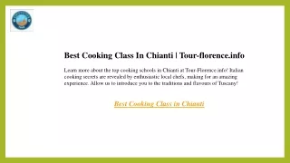 Best Cooking Class In Chianti  Tour-florence.info