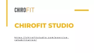 Exercise Rehabilitation Services San Fernando | Chirofitstudio.com