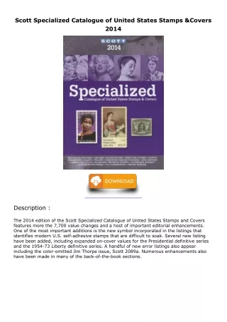 Read ebook [PDF] Scott Specialized Catalogue of United States Stamps & Covers 20