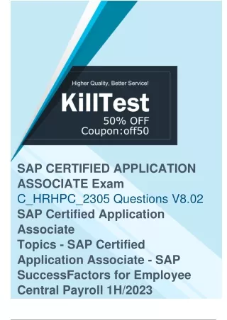 SAP C_HRHPC_2305 Practice Test - Study Exam To Develop Your Abilities