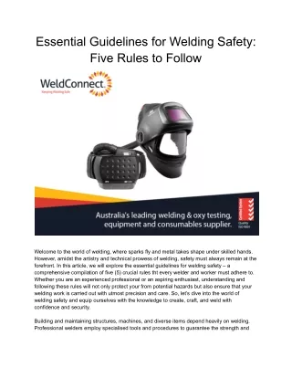 Essential Guidelines for Welding Safety_ 10 Rules to Follow