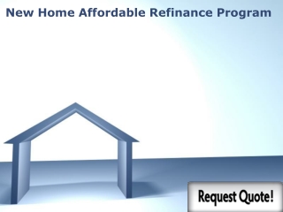 Home Affordable Refinance Program 2013