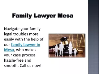 Family Lawyer Mesa