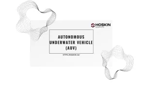 Autonomous Underwater Vehicle (AUV) | Hoskin Scientific