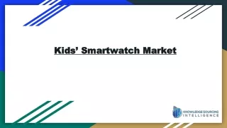 Kids’ Smartwatch Market size worth US$5,775.314 million by 2028