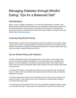 Managing Diabetes through Mindful Eating_ Tips for a Balanced Diet_