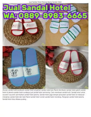 088ᑫ.8ᑫ8ᣮ.6665 (WA) Sandal Hotel Flanel Harga Sandal Hotel Di Bandung