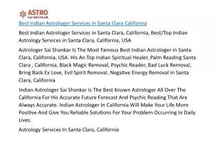 Best Indian Astrologer Services in Santa Clara California