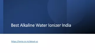 Best Alkaline Water Ionizer India