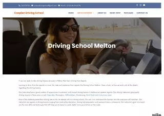 Driving School Melton Get Your License with Ease