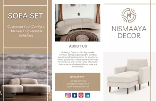 Customize Your Comfort Discover Our Versatile Sofa Sets