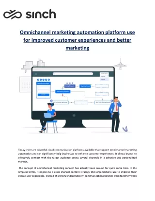Omnichannel marketing automation platform use for improved customer experiences and better marketing