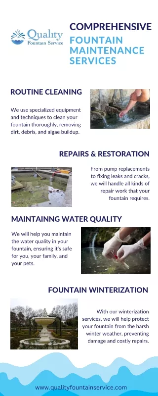 Comprehensive Fountain Maintenance Services