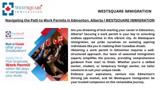 Work Permit In Edmonton, Alberta-WESTSQUARE IMMIGRATION