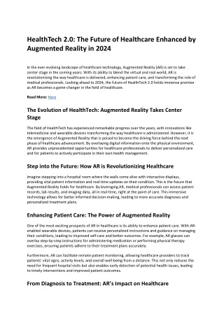 HEALTH TECH