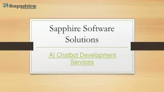  AI Chatbot Development Services