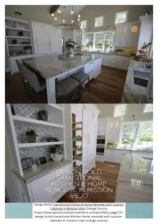 Design Build Transitional Kitchen & Home Remodel in Mission Viejo