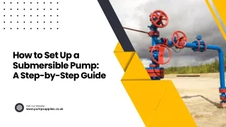 How to Set Up a Submersible Pump