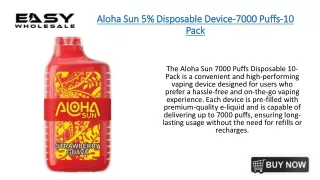Aloha Sun Disposable vape