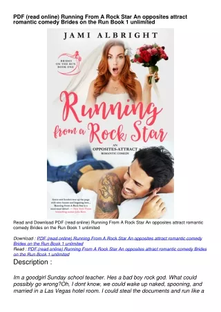 PDF (read online) Running From A Rock Star An opposites attract romantic comedy