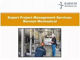 Expert Project Management Services-Barnum Mechanical