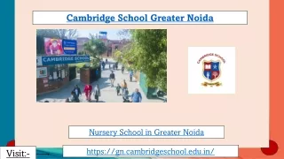 Nursery School in Greater Noida