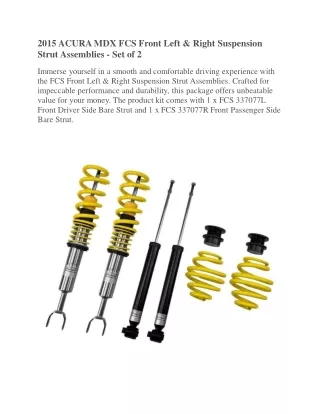 2015 acura mdx front struts