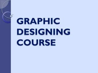 GRAPHIC DESIGNING COURSE