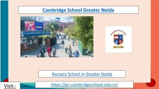 Nursery School in Greater Noida