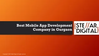 Best Mobile App Development Company in Gurgaon