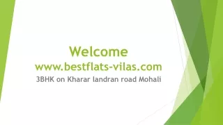 3BHK on Kharar landran road Mohali