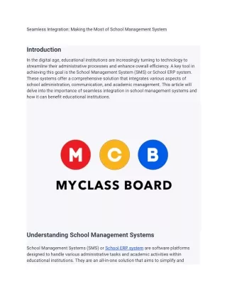 Seamless Integration_ Making the Most of School Management System