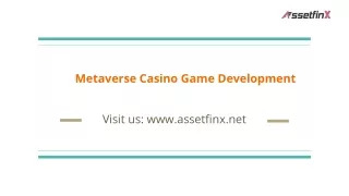 Metaverse Casino Game Development