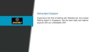 Betting Agent Singapore | S9asbet.net