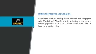 Betting Site Malaysia And Singapore | S9asbet.net