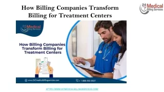 How Billing Companies Transform Billing for Treatment Centers